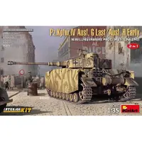 Mini art Modelbouwpakket Militaire voertuigen - 35333 Pz.Kpfw.IV Ausf. G Last/Ausf. H Early Plastic - 1:35 - Modelbouw