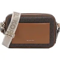 Michael Kors Schoudertas beige / bruin / donkerbruin