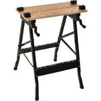 HOMCOM Werkbank - Staal - 63,5x60,5x78cm - Zwart