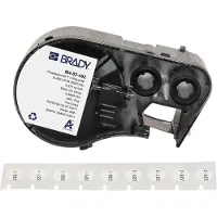 Brady M4-82-492 FreezerBondz polyester labels zwart op wit Ø 9,53 mm (origineel)