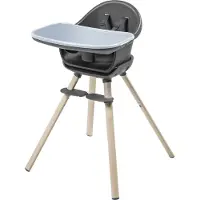 Maxi-Cosi Moa 4-in-1 Meegroeikinderstoel - 6 maanden-7 jaar(0-25 kg) - Beyond Graphite -Peuterkrukje en een Klein Bureau met Stoeltje
