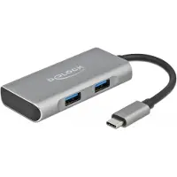 DeLOCK External USB 10 Gbps USB Type-C Hub with 3 x USB Type-A and 1 x USB Type-C