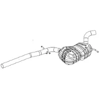 VEGAZ SKS-226 Uitlaat middendemper