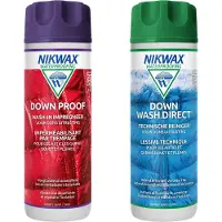 Nikwax Twin Down Wash Direct + Down Proof Onderhoudsmiddel 2x 300ML
