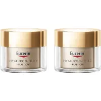 Eucerin Hyaluron-Filler + Elasticity Anti-Rimpel Nachtcrème voor Vrouwen - Vermindert Donkere Vlekken en Rimpels - Hyaluronzuur en Thiamidol - 50 ml - Voordeelverpakking - Bundel van 2
