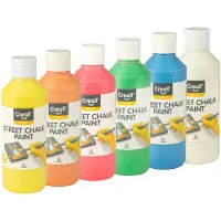 Creall Stoepkrijtverf chalk paint 6 kleuren 250ml