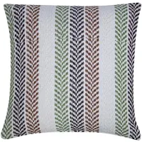 Mars & More Molly Kussen zig zag bruin groen 45x45cm