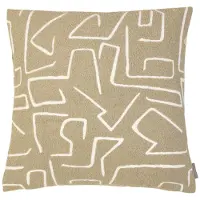 Mars & More Roy chenille jaquard kussen lichtgrijs 45x45cm