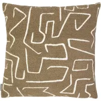 Mars & More Roy chenille jaquard kussen taupe 45x45cm