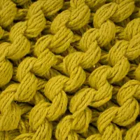 Mars & More Karson Rope kussen geel 30x50cm