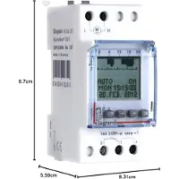 Legrand 412654 DIN-rail schakelklok Digitaal 230 V 4000 W