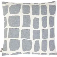 Mars & More Doby chenille jaquard kussen lichtgrijs 45x45cm