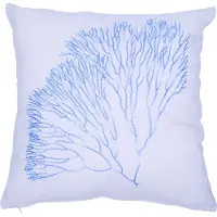 Mars & More Coral kussen blauw wit 45x45cm