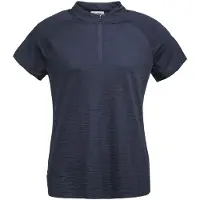 Dolomite Cristallo merino Zip T-shirt Met Korte Mouwen Blauw S Vrouw