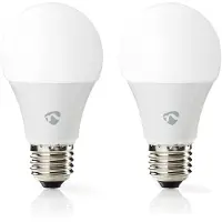 Nedis Smart lamp E27 | Peer A60 | Mat | 2700-6500K | WiFi (Tuya) | 9W | 2 stuks