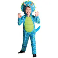 Amscan kinderkostuum dino junior polyester blauw/groen jaar