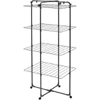 Brabantia HangOn Droogtoren - 30 m - Inklapbaar Wasrek - Matt Black