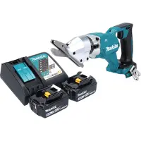 Makita DJS 800 RF accu vezelcementschaar 18 V borstelloos + 2x accu 3,0 Ah + oplader