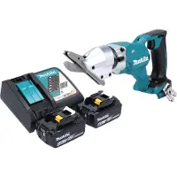 Makita DJS 800 RG accu vezelcementschaar 18 V borstelloos + 2x accu 6,0 Ah + oplader