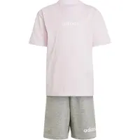 Adidas Trainingspak grijs gemêleerd / rosa / wit