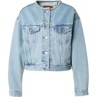 Levi's Tussenjas 'Collarless Shrunken '90s Trucker Jacket' blauw denim