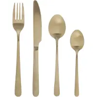 Secret De Gourmet Groene Harmonie RVS Bestekset - 24 stuks, Goud