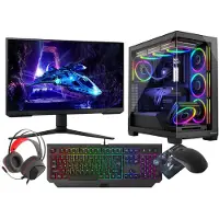 VIST Stellar Ryzen 7 8700F RTX 5070, 32GB RAM, 1TB SSD, Wi-Fi, 24-inch LCD-scherm, 180Hz, Windows 11