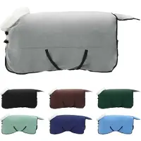 vidaXL Paardendeken Volledig Lichtgrijs 155 cm Polar fleece