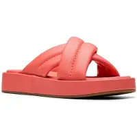 Clarks Alda Glide Koraal Leren Sandalen