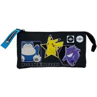 Nintendo Pokémon Geo Drievoudige Etui Veelkleurig
