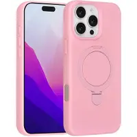 Tuniq telefoonhoesje voor Apple iPhone 16 Pro Max - MagSafe met ringstand - Roze