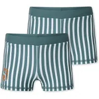 Schiesser Zwembroek ' Aqua Kids ' groen / wit
