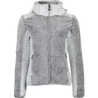 Mountain Peak Dames gebreide hoodie met rits in twee materialen | Maat XL