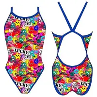 Turbo Lucky Race Swimsuit Veelkleurig XL Vrouw
