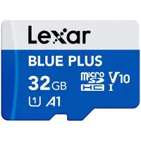 Lexar MicroSDHC Blue Plus UHS-I 32GB V10 Read 100MB/s With SD Adapter