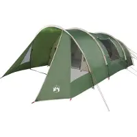 vidaXL Tunnel Tent 5-Persoon 5-persoons Groen en Wit