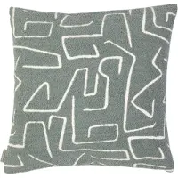 Mars & More Roy chenille jaquard kussen donkergrijs 45x45cm