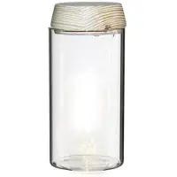 Ideas 4 Seasons Ideas4seasons pot voor ecosysteem - glas - deksel met LED - 8 x 18 cm - vaas