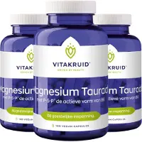 Vitakruid - Magnesium tauraat met P-5-P - 180 Vegetarische capsules
