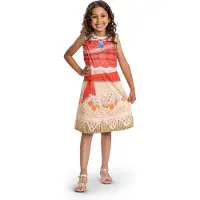 Disguise DISNEY - MOANA, kostuum Moana/Vaiana Basic, Maat S (5 - 6 jaar), Meisjes