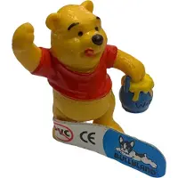 Winnie De Poeh Disney Winnie the Pooh Vintage Speelfiguur – Winnie met Honingpot – Kunststof Verzamelfiguur – Decoratie & Cadeau Bullyland