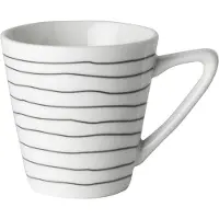 Dutch rose espresso wit streep - set van 4