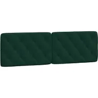 vidaXL Hoofdbordkussen 160 cm fluweel donkergroen