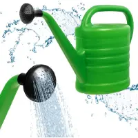 Galicja KADAX Gieter, Plantengieter van Kunststof, voor binnen en buiten, Bloemen, Kamerplanten, Tuingieter voor irrigatie, Tuin, Huis, met comfortabele greep, licht, groen (5L)