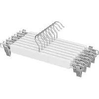 Mira Home - broekhanger - kledinghanger - hout - wit - ‎2.51x34x12.5