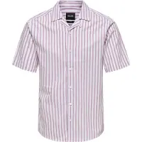 Only & Sons ONLY&SONS - ONSALVARO SS RESORT OXFORD STRIPE SHIRT - Heren - Overhemden