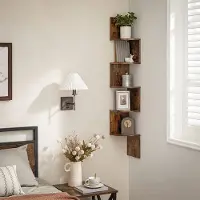 Vasagle Wandrek , planken ,Kruidenrek, Moderne Wanddecoratie, Muurrek voor Woonkamer, Slaapkamer, Keuken