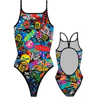 Turbo Stickers Swimsuit Veelkleurig L Vrouw