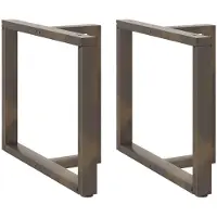 vidaXL Eettafelpoten 2 st T-vormig 90x35x(72-73) cm staal naturel