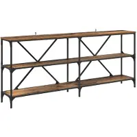 vidaXL Wandtafel Oudhout 180 x 30 x 75 cm Bewerkt hout